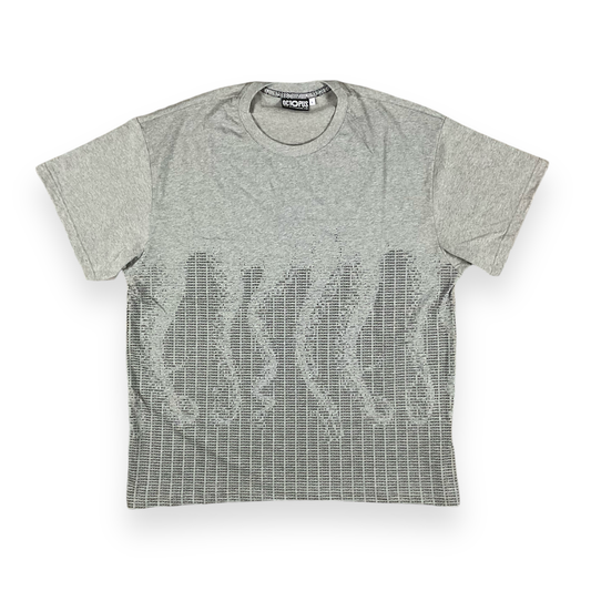PRINTED REGULAR T-SHIRT MATRIX GRAY