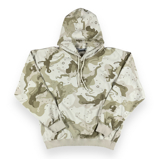 ALLOVER HOODIE REGULAR UNBRUSHED CAMO SAND