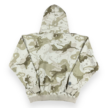 ALLOVER HOODIE REGULAR UNBRUSHED CAMO SAND