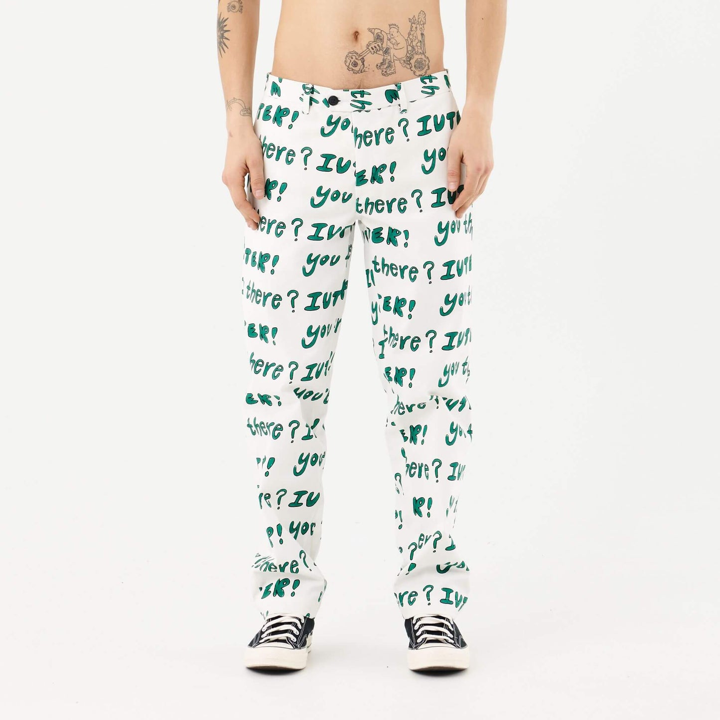 U THERE PANTS WHITE IUTER €60.0