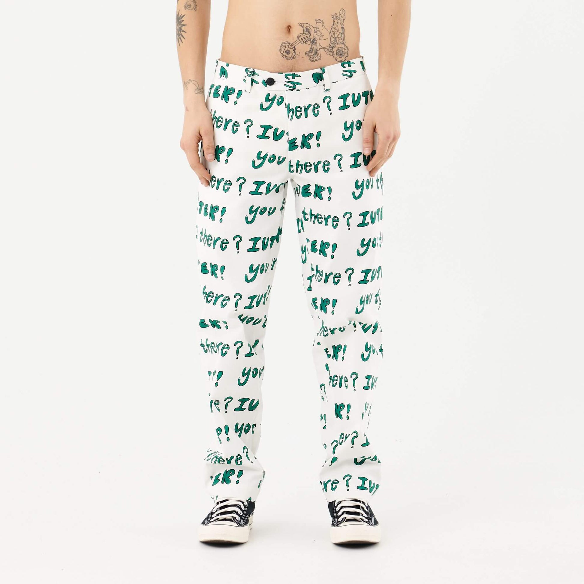 U THERE PANTS WHITE IUTER €60.0