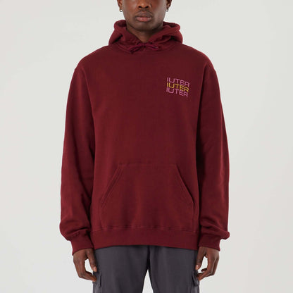 SPINE SKULLS HOODIE BURGUNDY IUTER €99.0