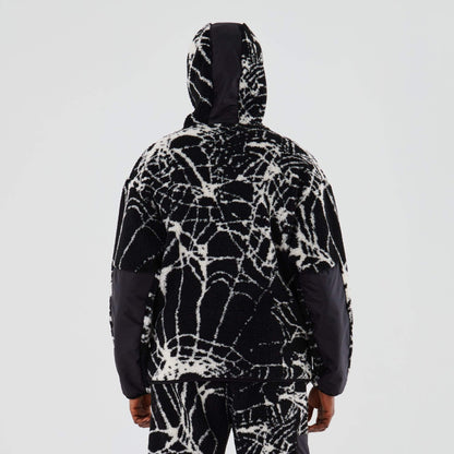 WEB FUR ZIP HOODIE BLACK IUTER €190.0
