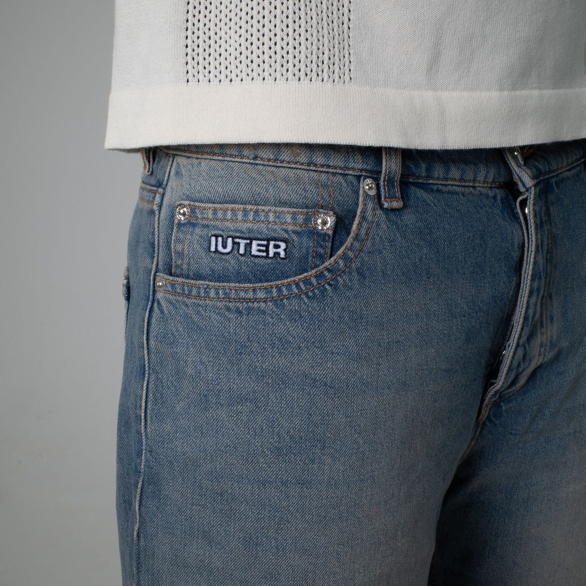 LOOSE DENIM SHORTS MEDIUMBLUE