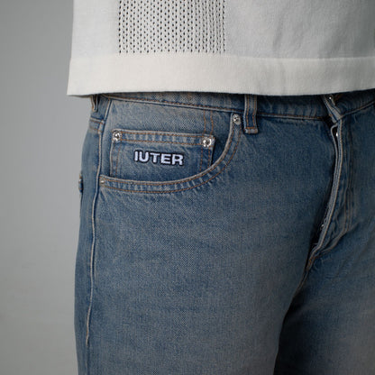 LOOSE DENIM SHORTS MEDIUMBLUE