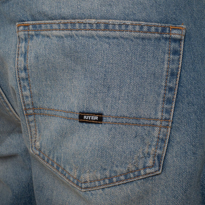 LOOSE DENIM SHORTS MEDIUMBLUE