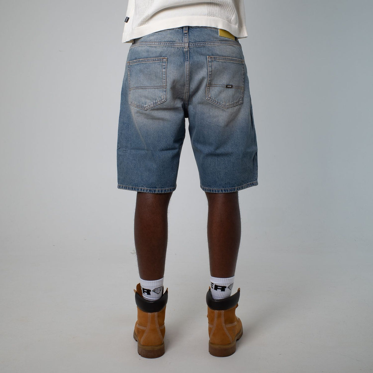 LOOSE DENIM SHORTS MEDIUMBLUE