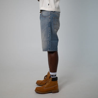LOOSE DENIM SHORTS MEDIUMBLUE
