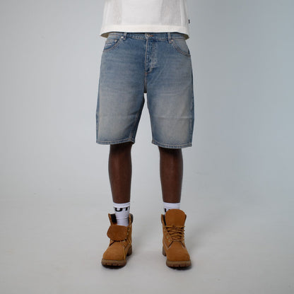 LOOSE DENIM SHORTS MEDIUMBLUE