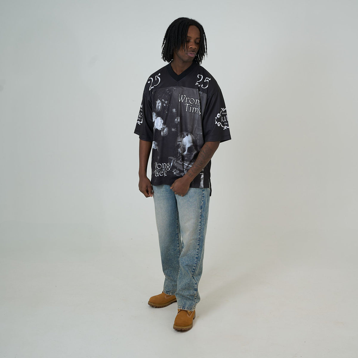 STILL LIFE FOOTBALL JERSEY BLACK