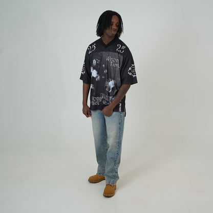 STILL LIFE FOOTBALL JERSEY BLACK