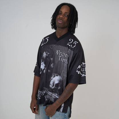 STILL LIFE FOOTBALL JERSEY BLACK