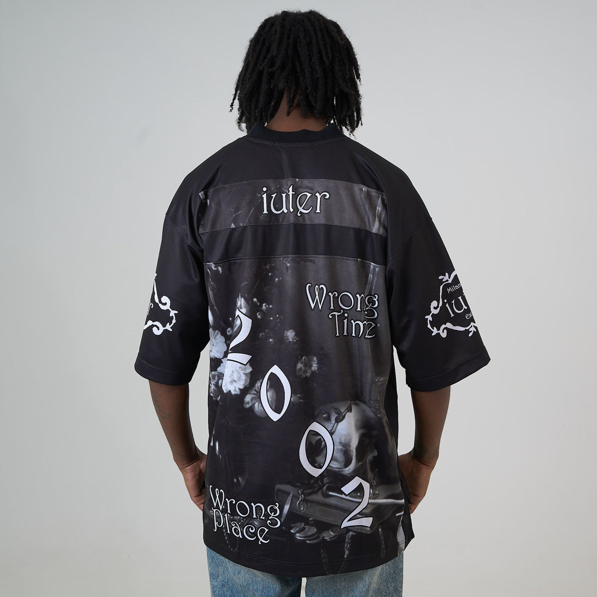 STILL LIFE FOOTBALL JERSEY BLACK