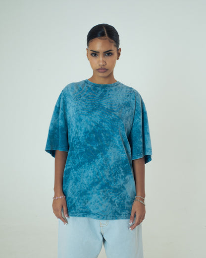 LABEL MARBLE TEE MARBLE LIGHTBLUE