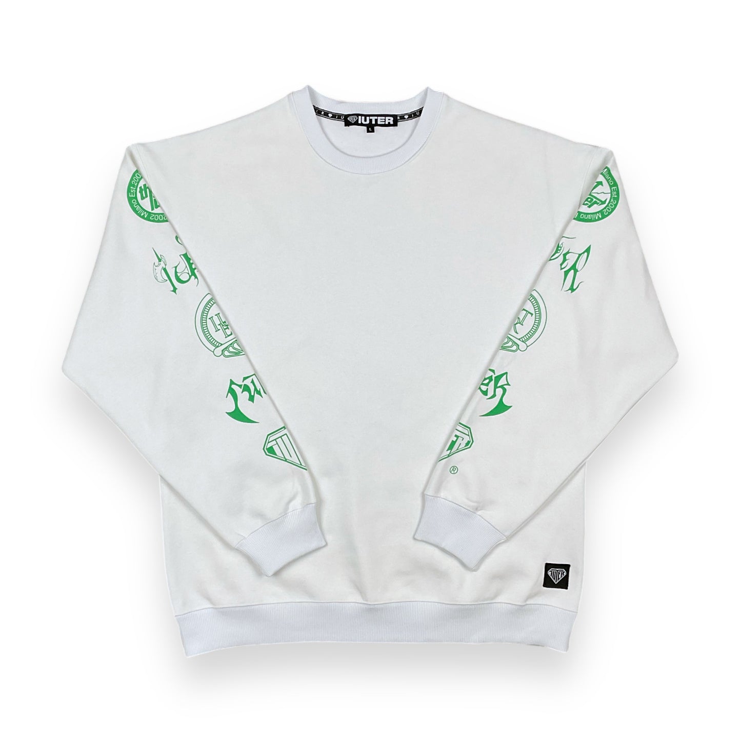 PRINTED CREWNECK LOOSE NEWORDER WHITE