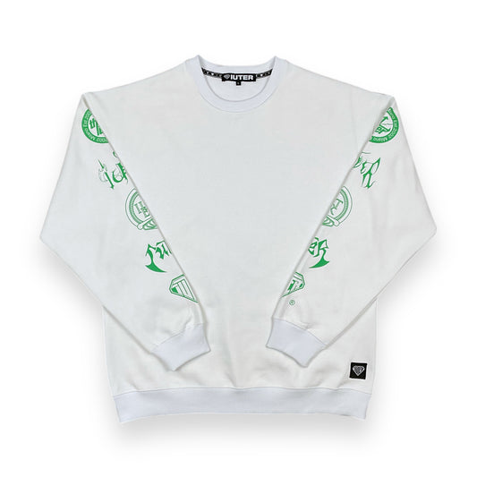 PRINTED CREWNECK LOOSE NEWORDER WHITE