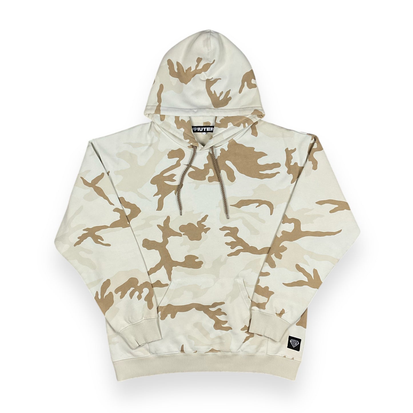 ALLOVER HOODIE REGULAR UNBRUSHED CAMOBLACK