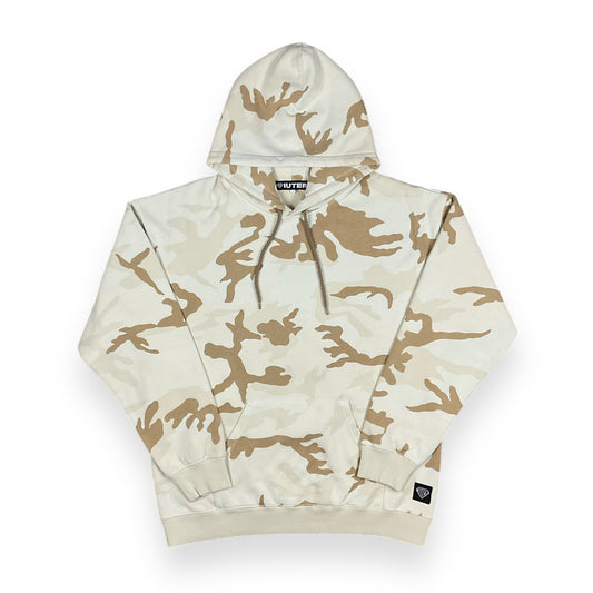 ALLOVER HOODIE REGULAR UNBRUSHED CAMOBLACK