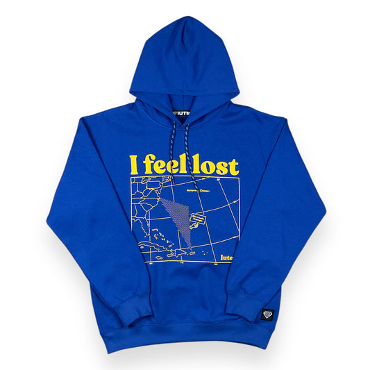 PRINTED HOODIE REGULAR LOST ELECTROBLU