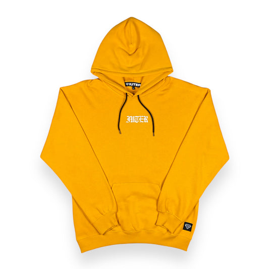 PRINTED HOODIE REGULAR NOONE DARKYELLOW