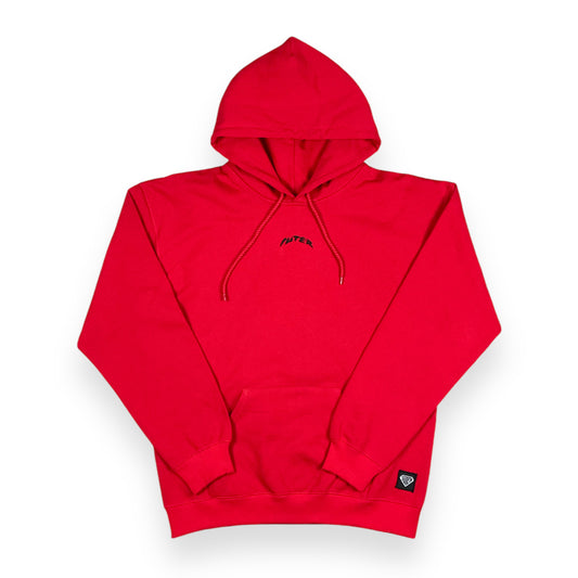 PRINTED HOODIE REGULAR REDFORD ROSSO