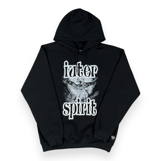 PRINTED HOODIE REGULAR SPIRIT BLACK