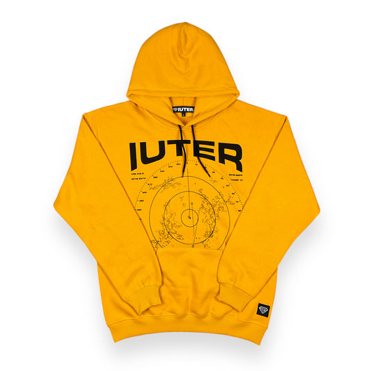 PRINTED HOODIE LOOSE RADAR DARKYELLOW