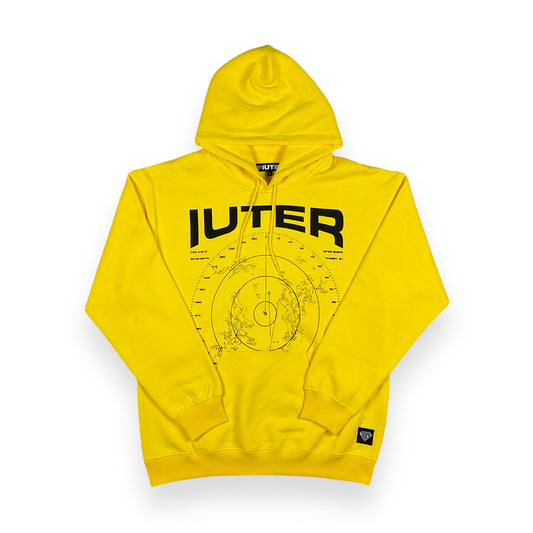 PRINTED HOODIE LOOSE RADAR YELLOW