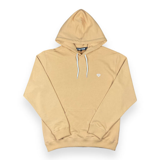 MINI LOGO HOODIE LOOSE UNBRUSHED PEACH