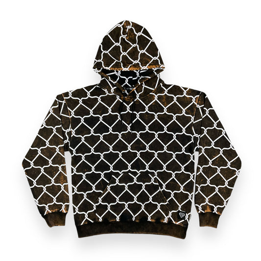 ALLOVER HOODIE LOOSE DYED NETMARBLE