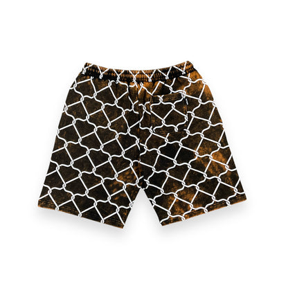 ALLOVER SHORTS LOOSE DYED NETMARBLE