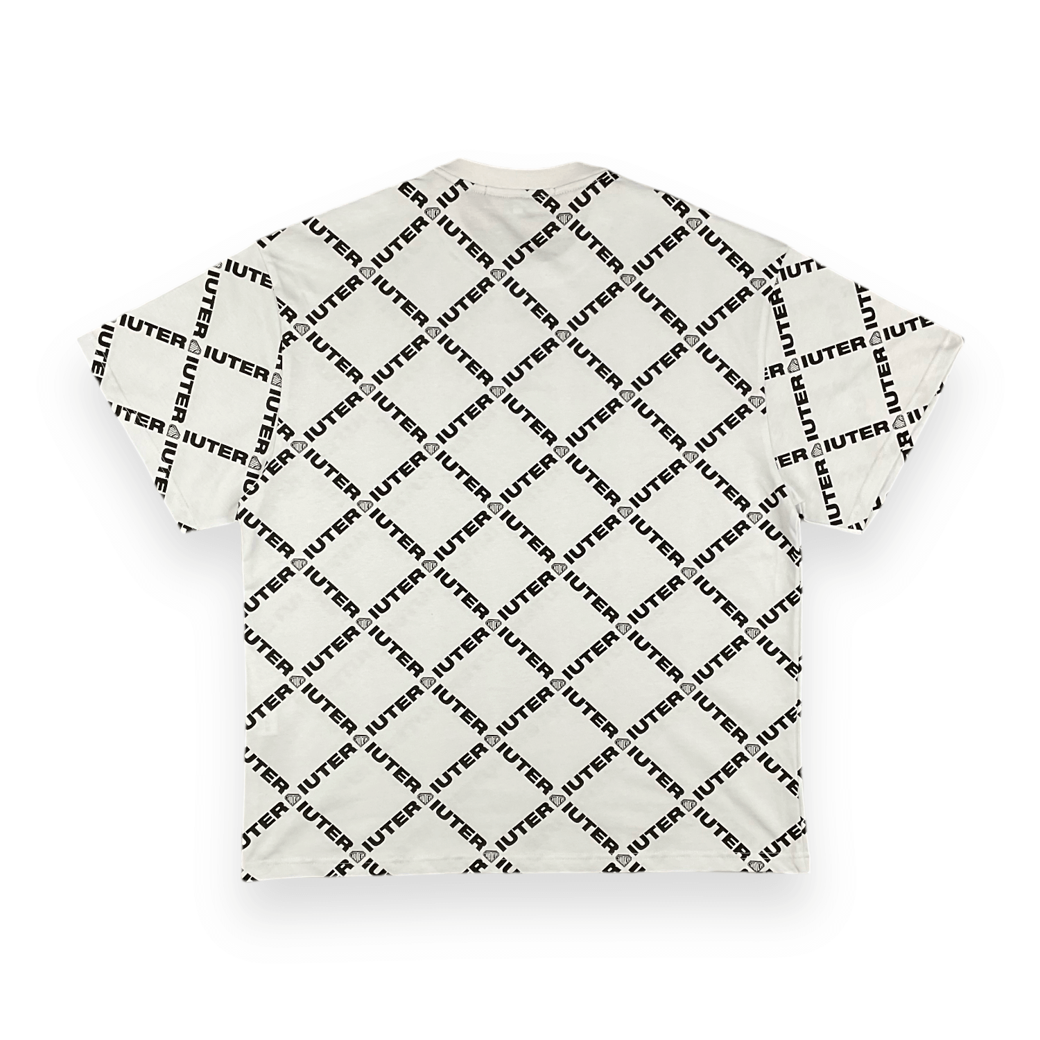 ALLOVER T-SHIRT LOOSE DIAMONDBLACK WHITE IUTER €18.0