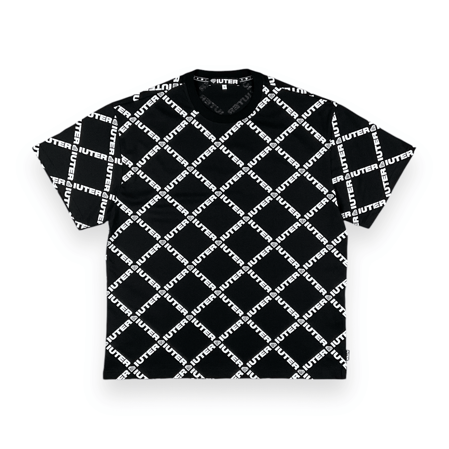 ALLOVER T-SHIRT LOOSE DIAMONDWHITE BLACK IUTER €18.0