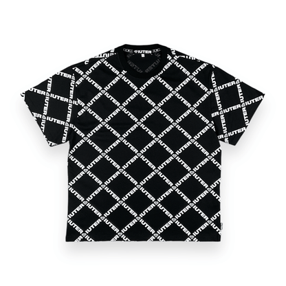 ALLOVER T-SHIRT LOOSE DIAMONDWHITE BLACK IUTER €18.0