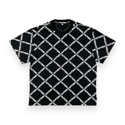 ALLOVER T-SHIRT LOOSE DIAMONDWHITE BLACK IUTER €18.0