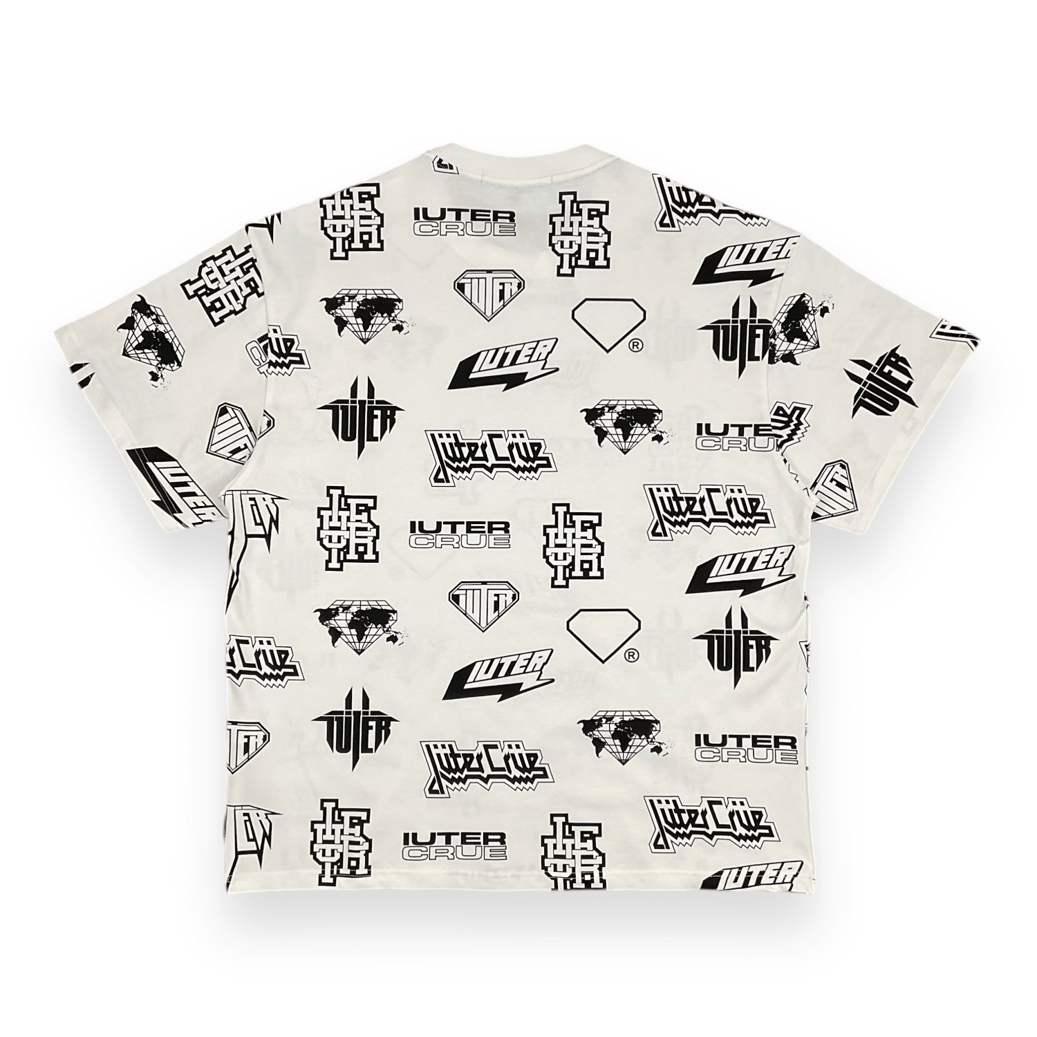 ALLOVER T-SHIRT LOOSE HORNSBLACK WHITE IUTER €18.0