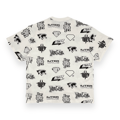 ALLOVER T-SHIRT LOOSE HORNSBLACK WHITE IUTER €18.0