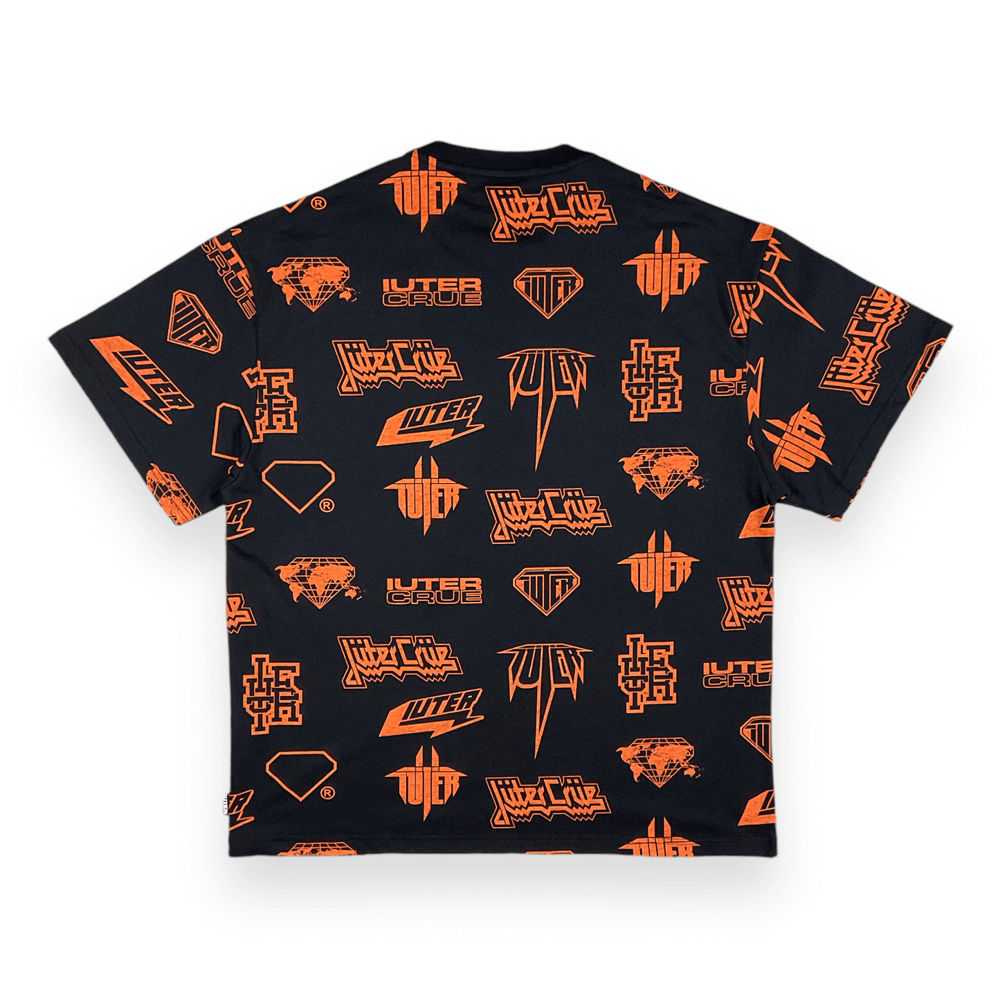 ALLOVER T-SHIRT LOOSE HORNSORANGE BLACK IUTER €18.0