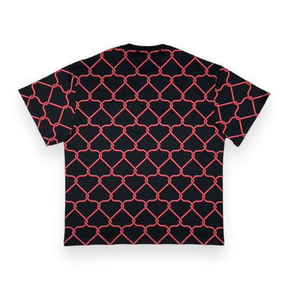 ALLOVER T-SHIRT LOOSE NETRED BLACK