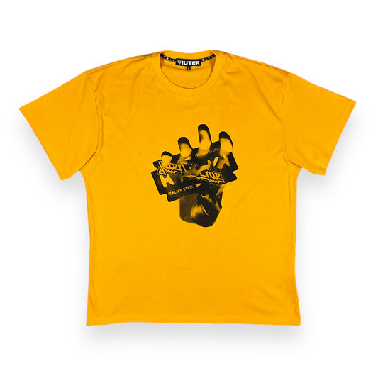 PRINTED T-SHIRT REGULAR CRUE DARK YELLO