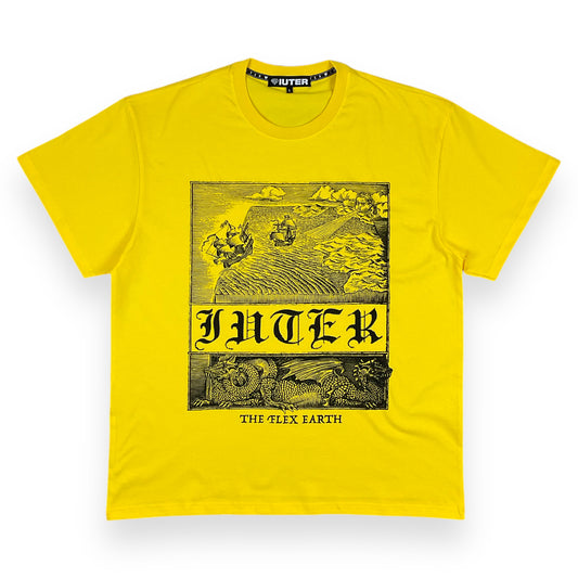PRINTED REGULAR T-SHIRT FLATLAND YELLOW