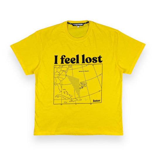 PRINTED T-SHIRT REGULAR LOST DARK YELLO IUTER €17.0