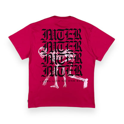 PRINTED REGULAR T-SHIRT NOONE DARK FUCHSIA