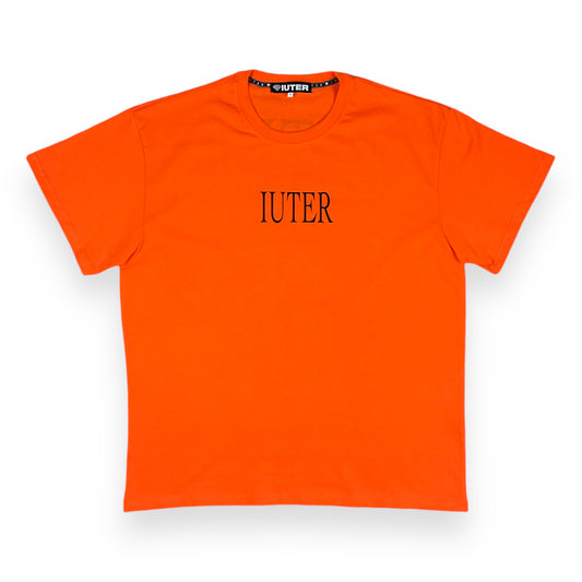 PRINTED T-SHIRT REGULAR VALUE ORANGE