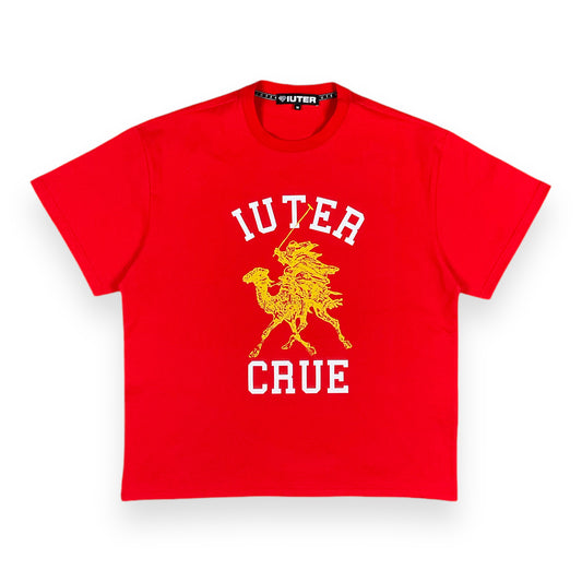 PRINTED T-SHIRT LOOSE IULIFE RED