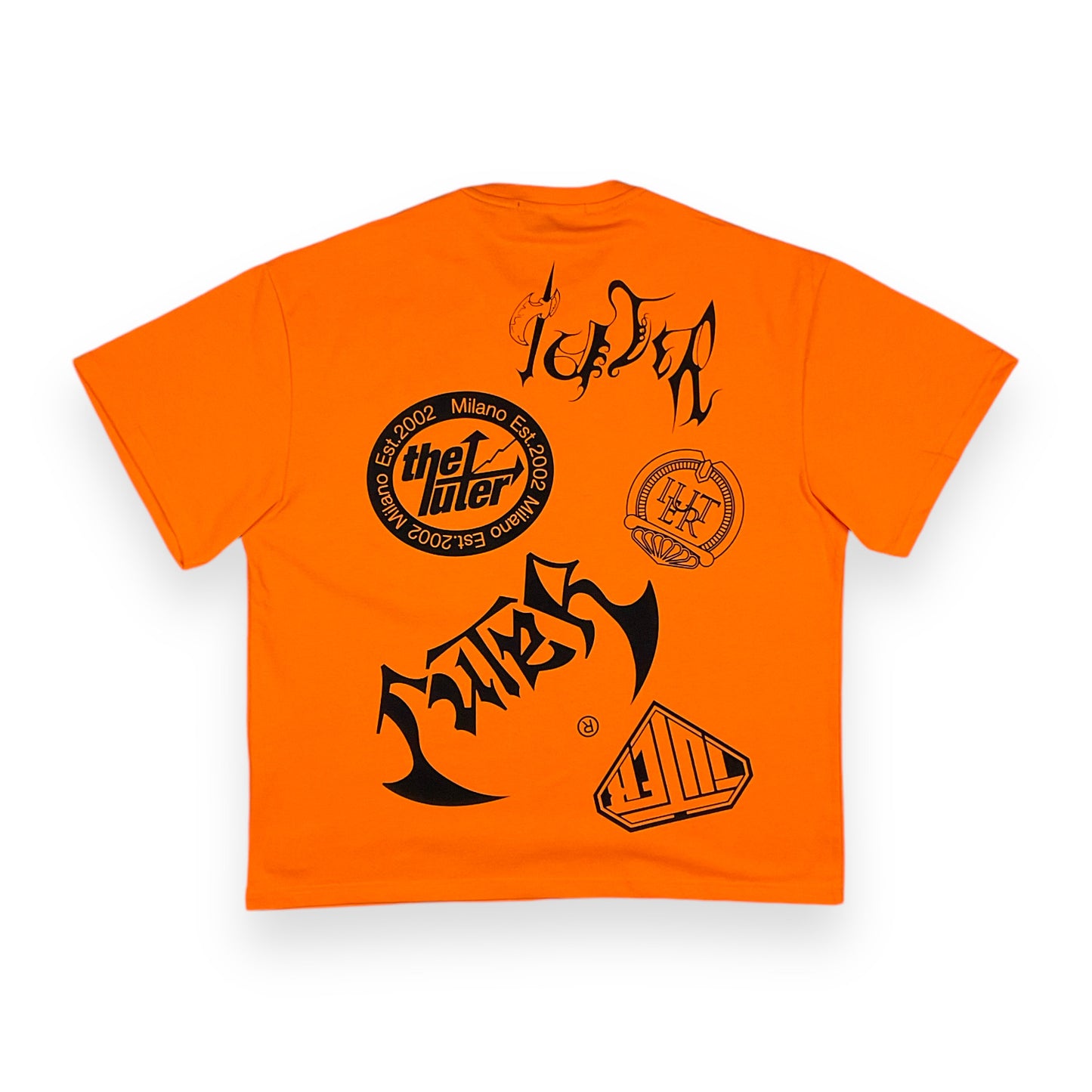 PRINTED T-SHIRT LOOSE NEWMETAL ORANGE