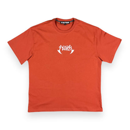 PRINTED T-SHIRT LOOSE NEWMETAL RED