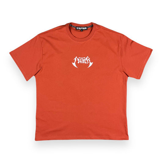 PRINTED T-SHIRT LOOSE NEWMETAL RED