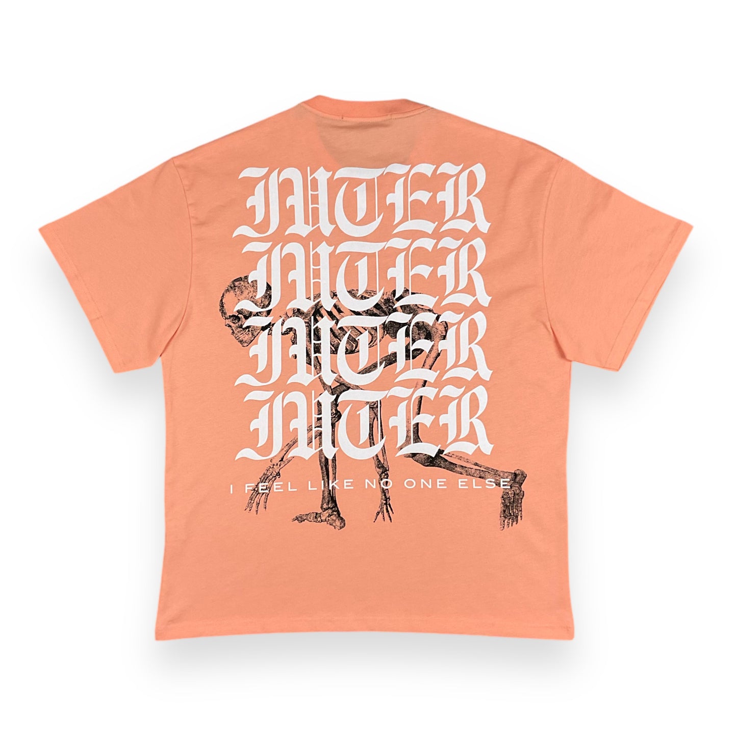 PRINTED T-SHIRT LOOSE NOONE PEACH