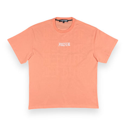 PRINTED T-SHIRT LOOSE NOONE PEACH
